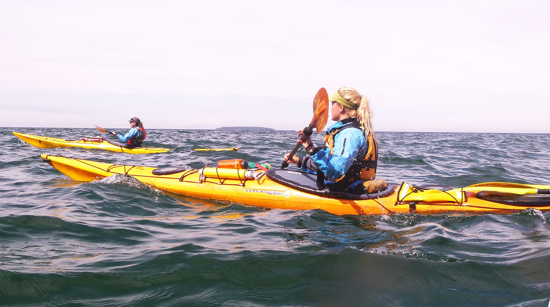sea kayakers on Lake Superior