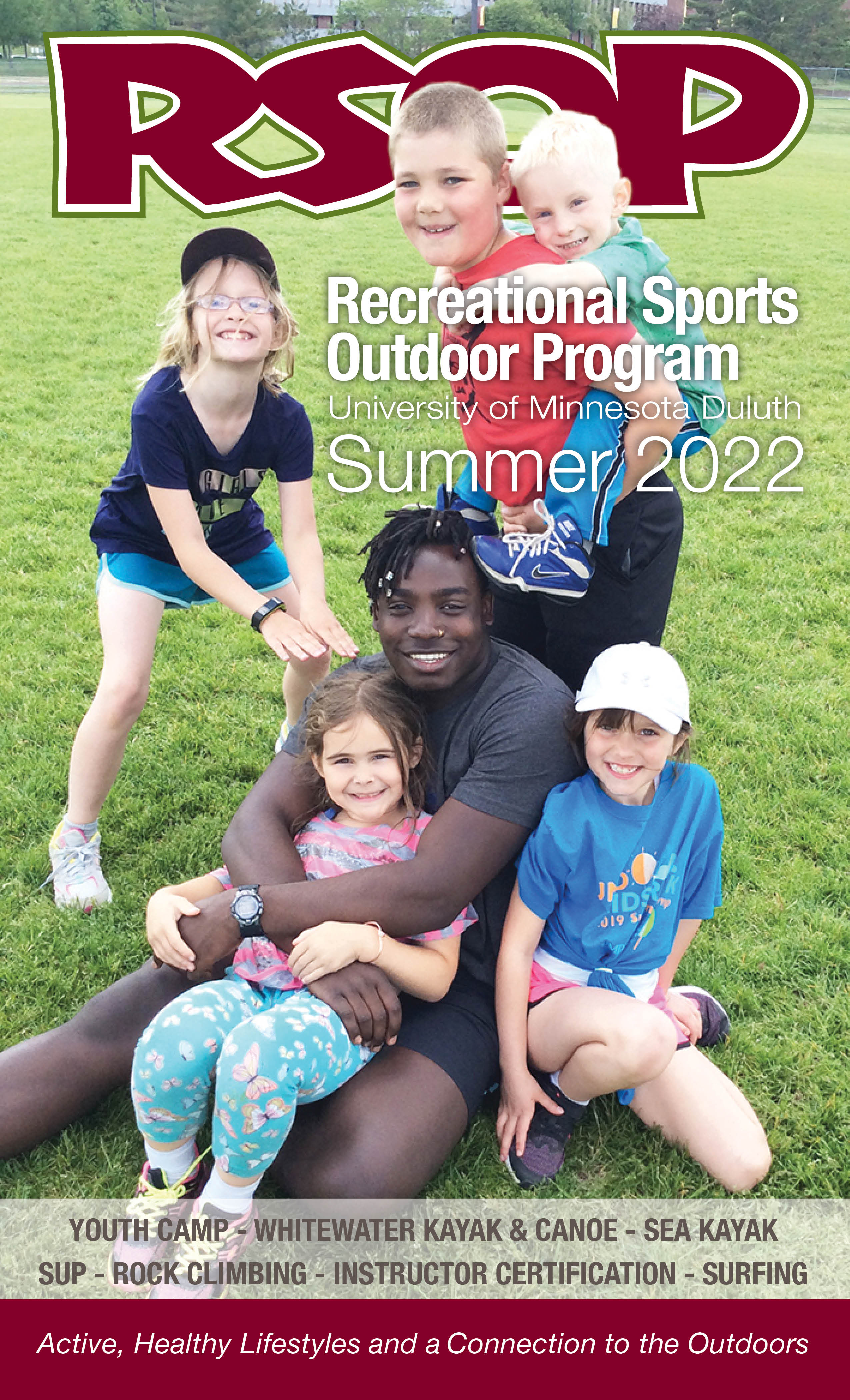 RSOP catalog cover with campers and staff hanging out